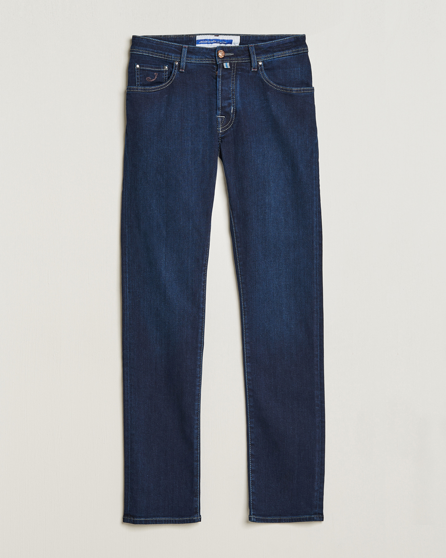 Hombres | Vaqueros | Jacob Cohën | Nick Slim Fit Stretch Jeans Dark Blue