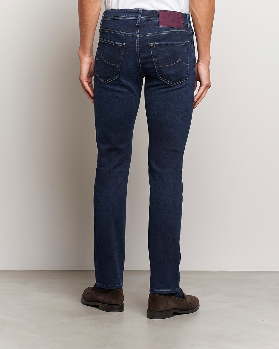 Hombres | Vaqueros | Jacob Cohën | Nick Slim Fit Stretch Jeans Dark Blue