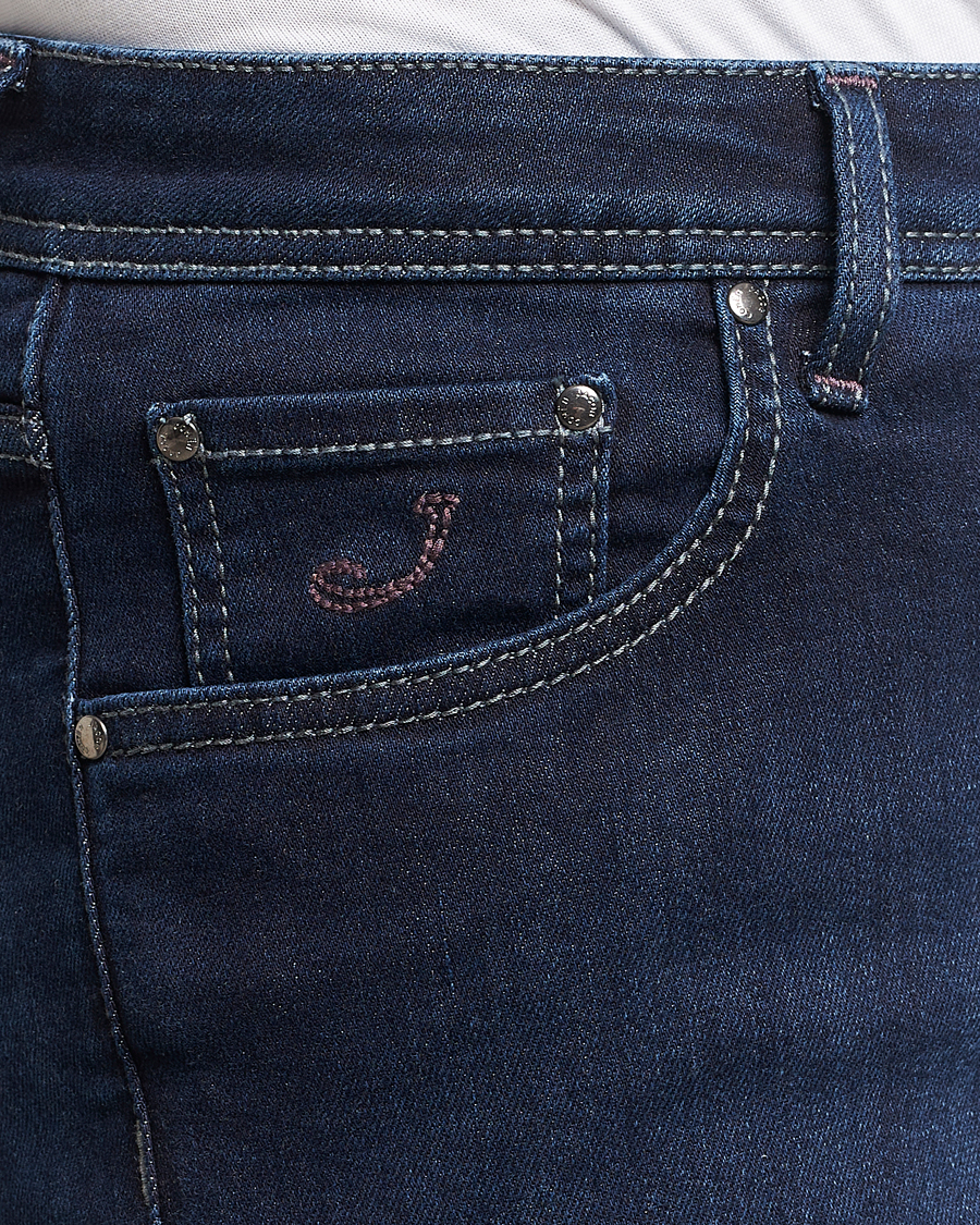 Hombres | Vaqueros | Jacob Cohën | Nick Slim Fit Stretch Jeans Dark Blue