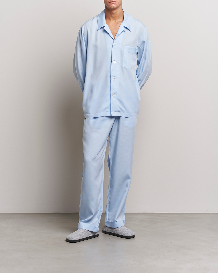Hombres | Pijamas y batas | CDLP | Long Sleeve Pyjama Shirt Sky Blue