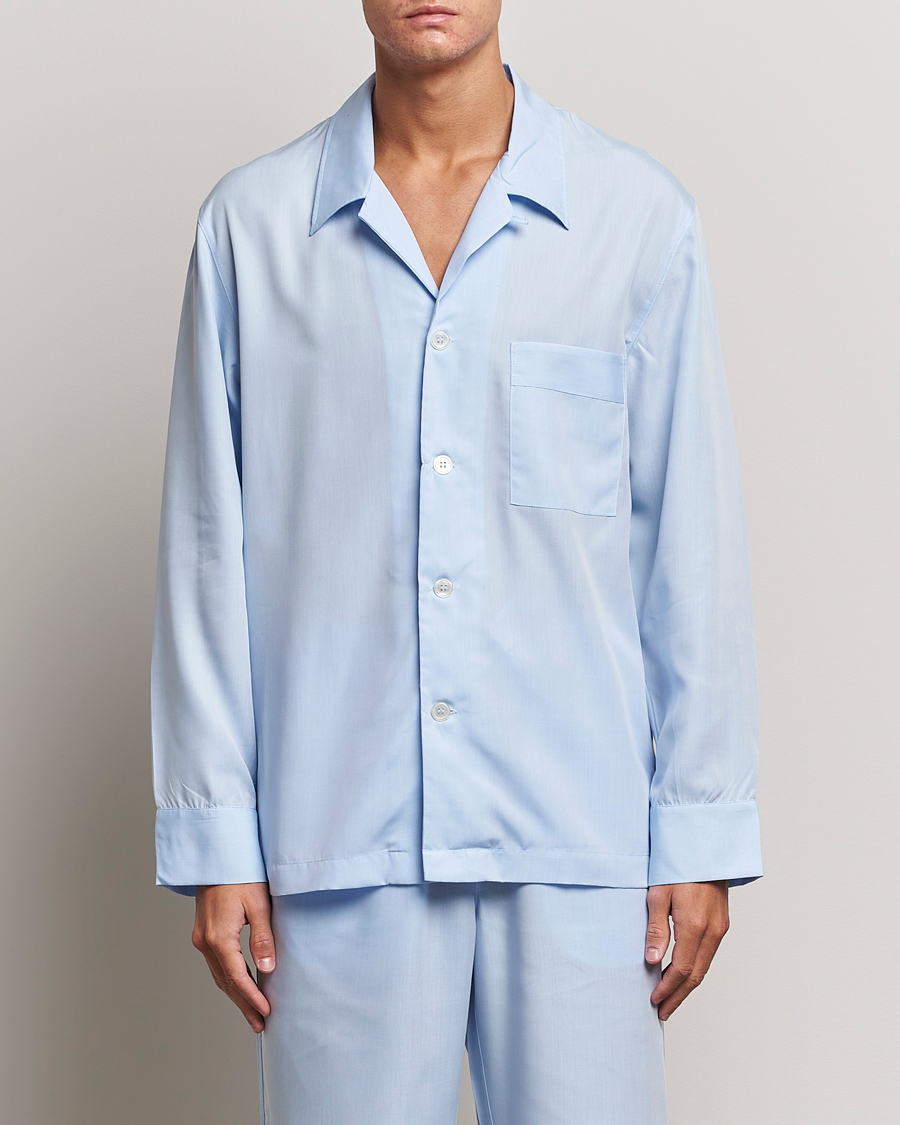Hombres | Pijamas y batas | CDLP | Long Sleeve Pyjama Shirt Sky Blue