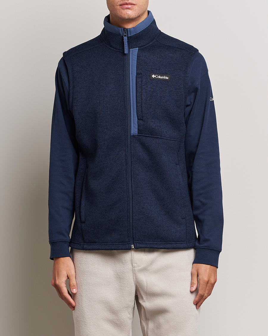 Hombres | Jerséis y prendas de punto | Columbia | Sweater Weather Fleece Vest Navy Heather
