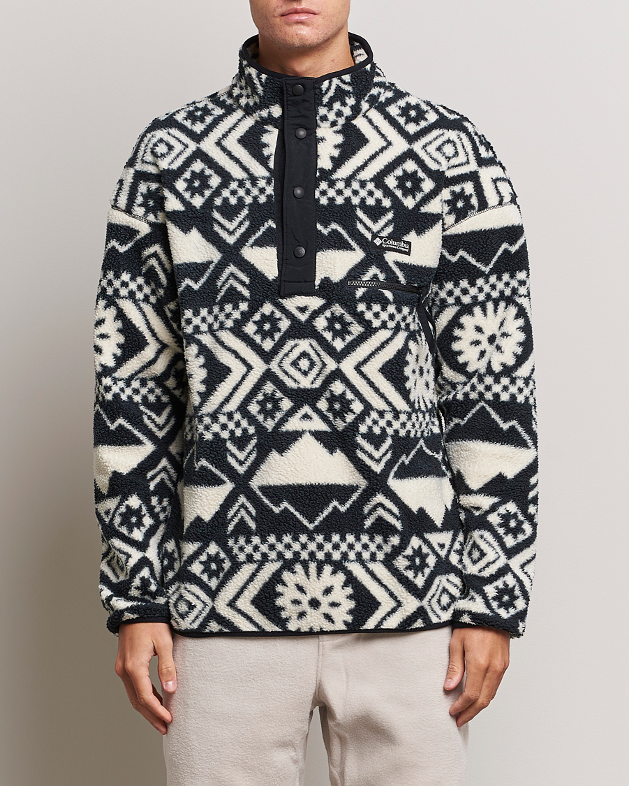 Hombres | Jerséis y prendas de punto | Columbia | Helvetia Half Snap Fleece Black Checkered