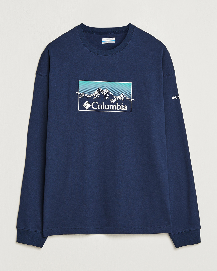 Hombres | Camisetas | Columbia | Duxbery Relaxed Long Sleeve T-Shirt Collegiate Navy