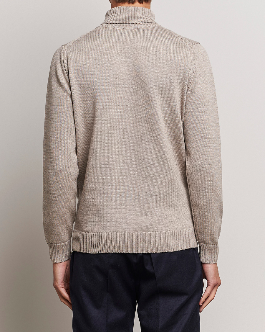 Hombres | Jerséis y prendas de punto | Stenströms | Chunky Merino Rollneck Beige