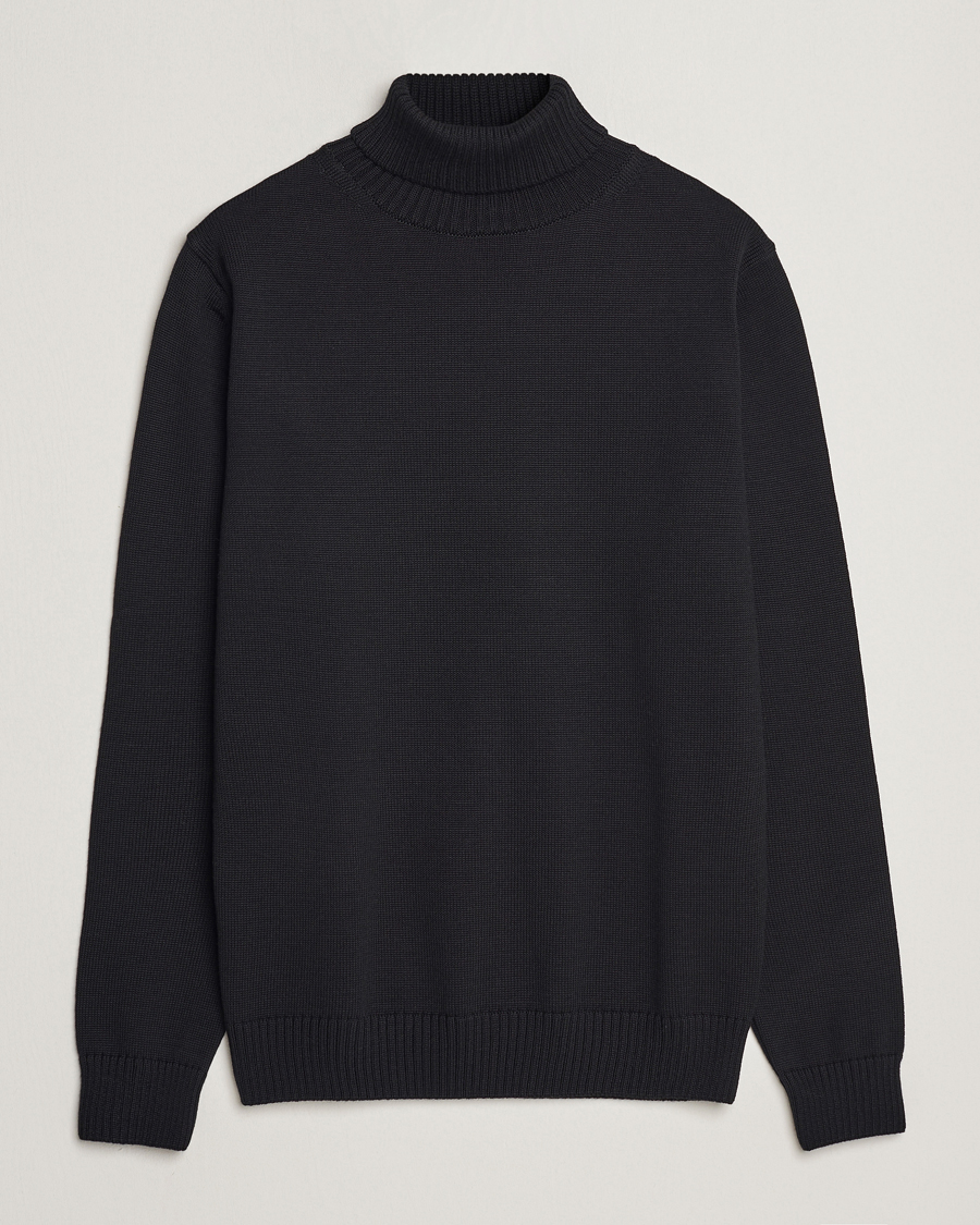 Hombres | Jerséis y prendas de punto | Stenströms | Chunky Merino Rollneck Black