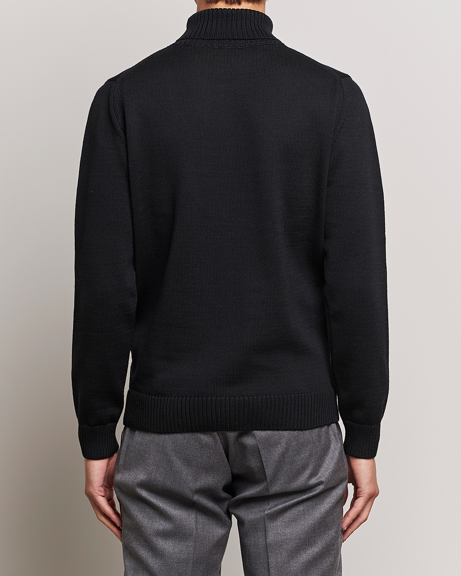 Hombres | Jerséis y prendas de punto | Stenströms | Chunky Merino Rollneck Black