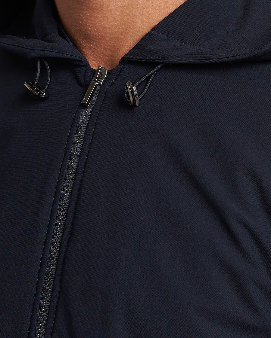 Hombres | Abrigos y chaquetas | Stenströms | Active Jersey Leisure Hood Jacket Navy