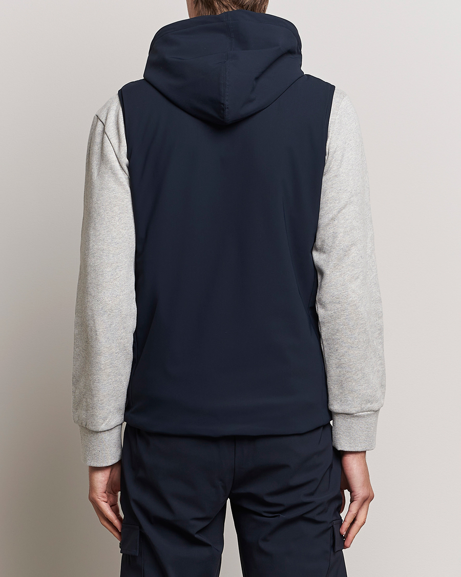 Hombres | Abrigos y chaquetas | Stenströms | Active Jersey Leisure Hood Vest Navy