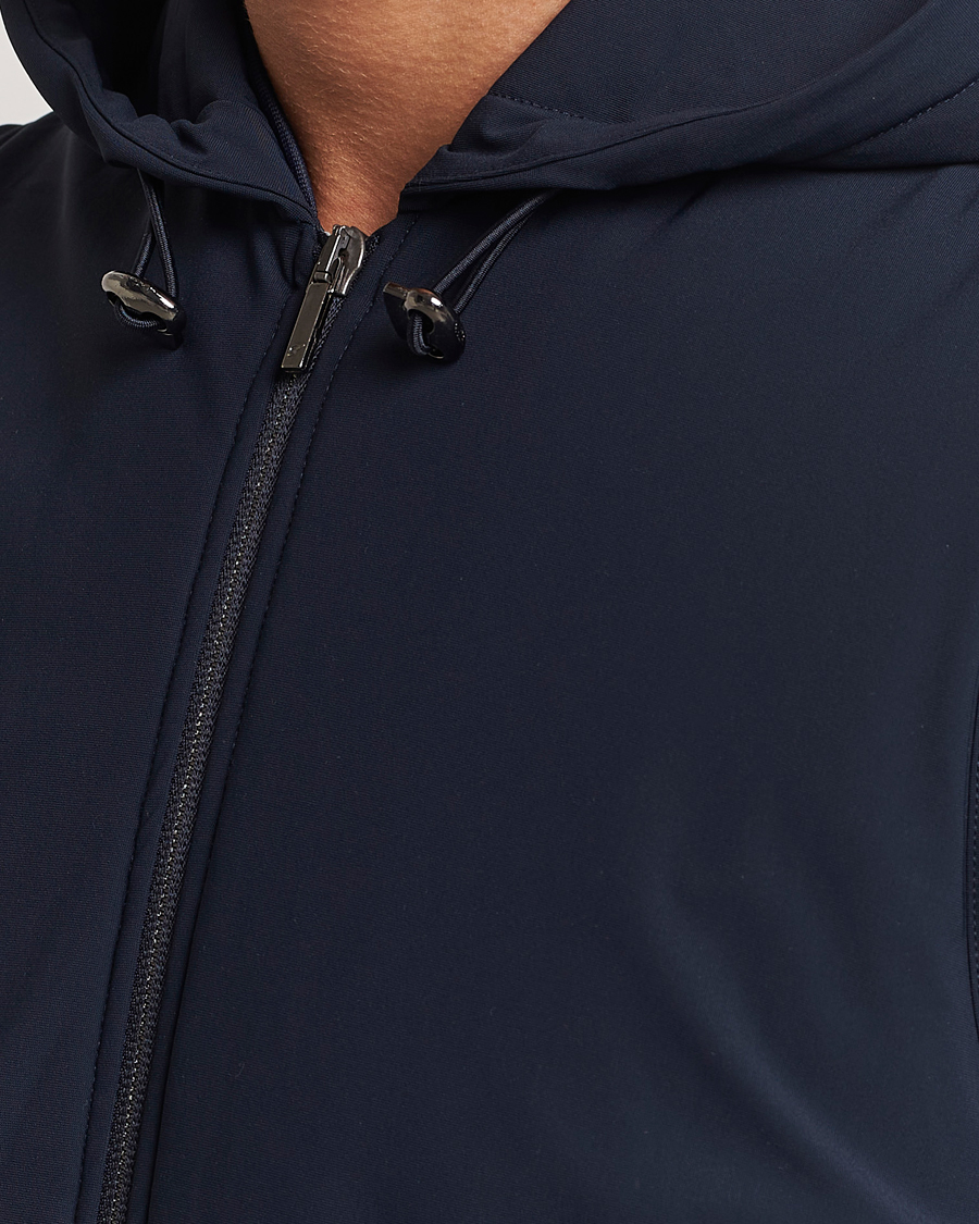 Hombres | Abrigos y chaquetas | Stenströms | Active Jersey Leisure Hood Vest Navy