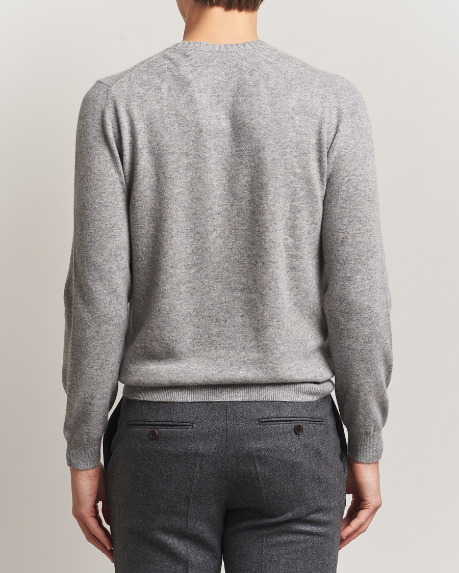 Hombres | Jerséis y prendas de punto | Stenströms | Cashmere Crewneck Grey