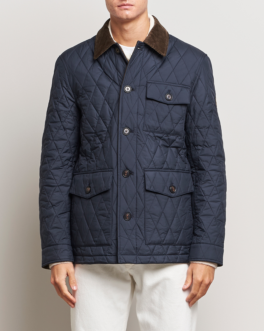 Hombres | Abrigos y chaquetas | Morris | Thornhill Quilted Jacket Navy