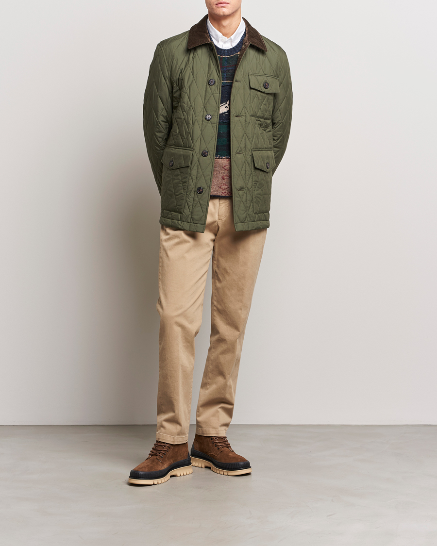 Hombres | Abrigos y chaquetas | Morris | Thornhill Quilted Jacket Olive