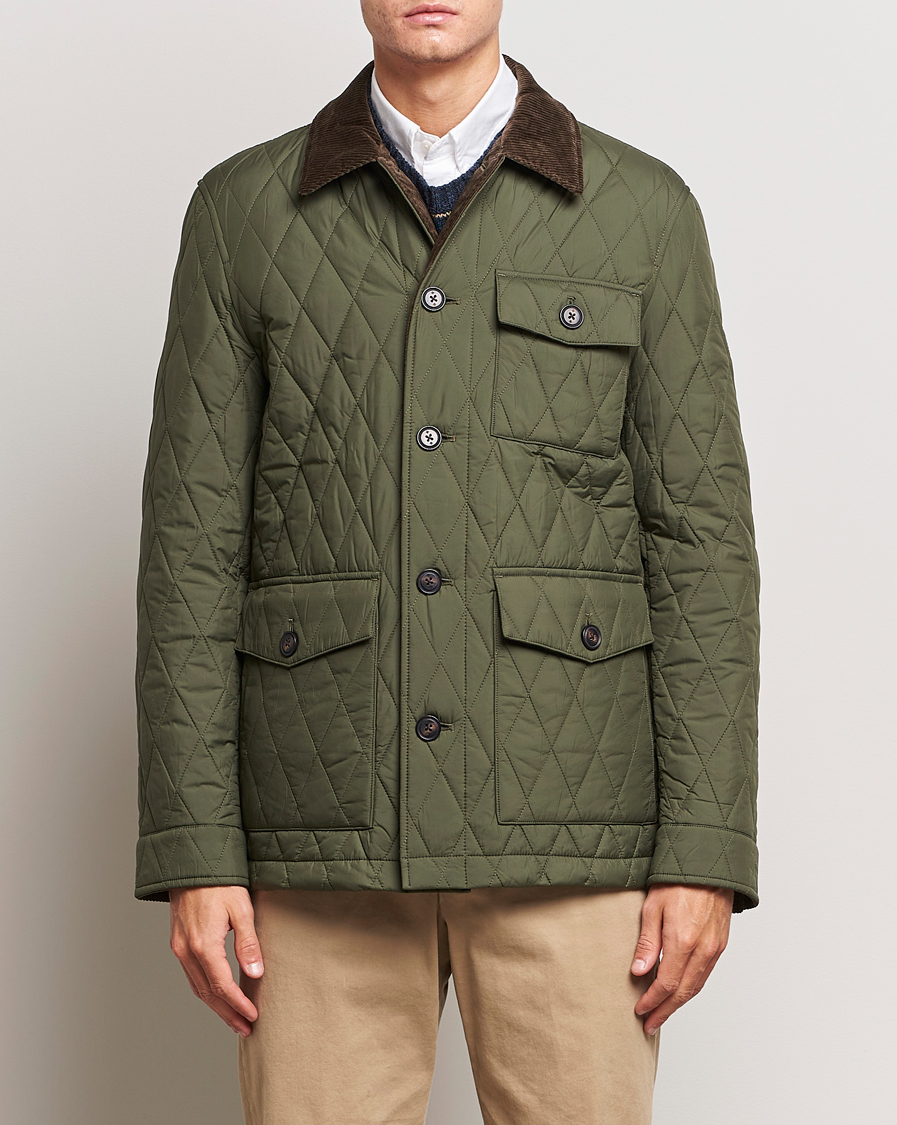 Hombres | Abrigos y chaquetas | Morris | Thornhill Quilted Jacket Olive