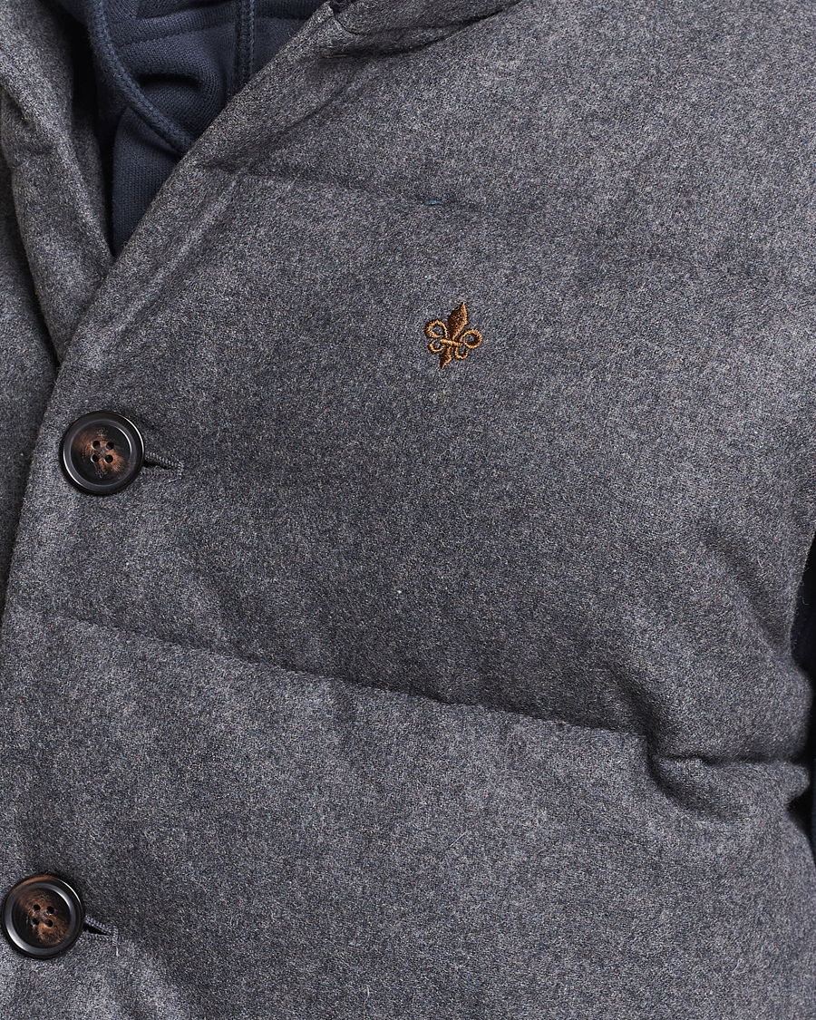 Hombres | Abrigos y chaquetas | Morris | Alston Wool Flanell Vest Grey