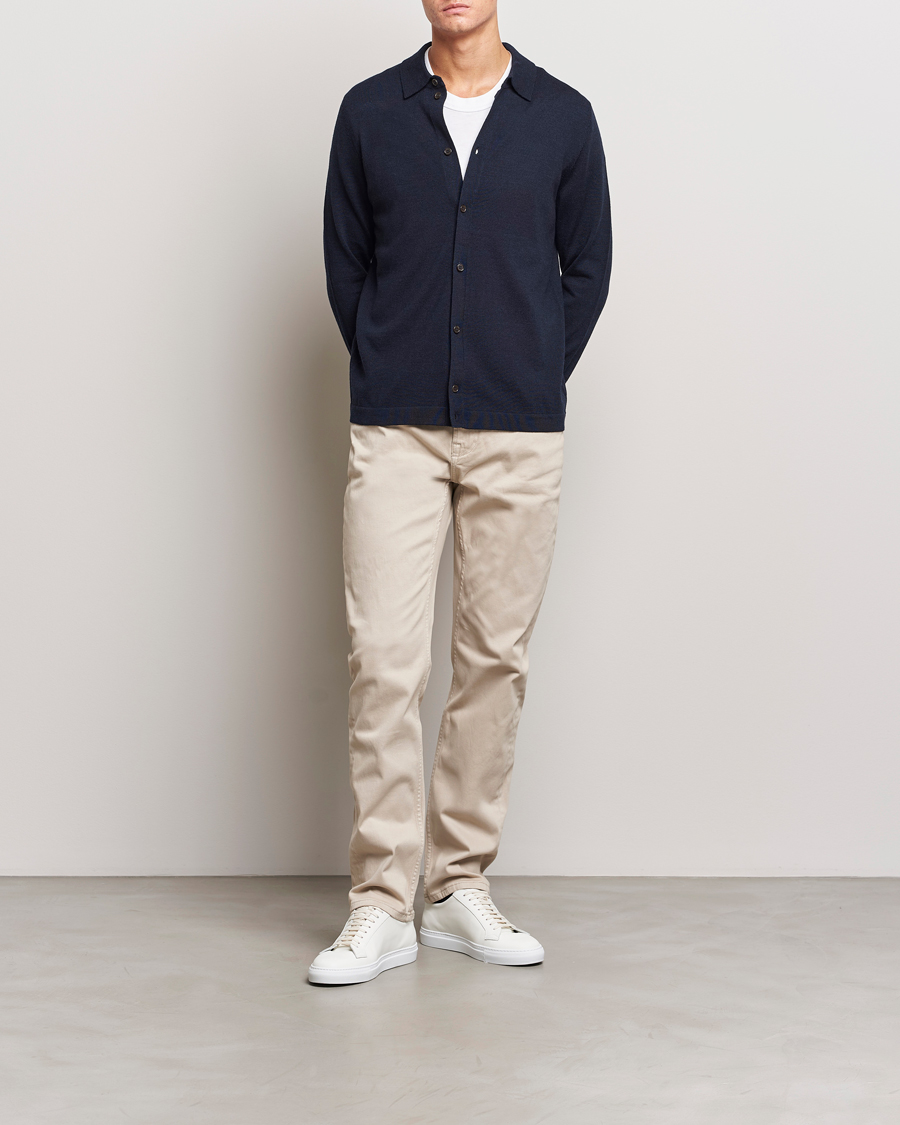 Hombres | Pantalones | Morris | James Brushed 5-Pocket Pant Khaki