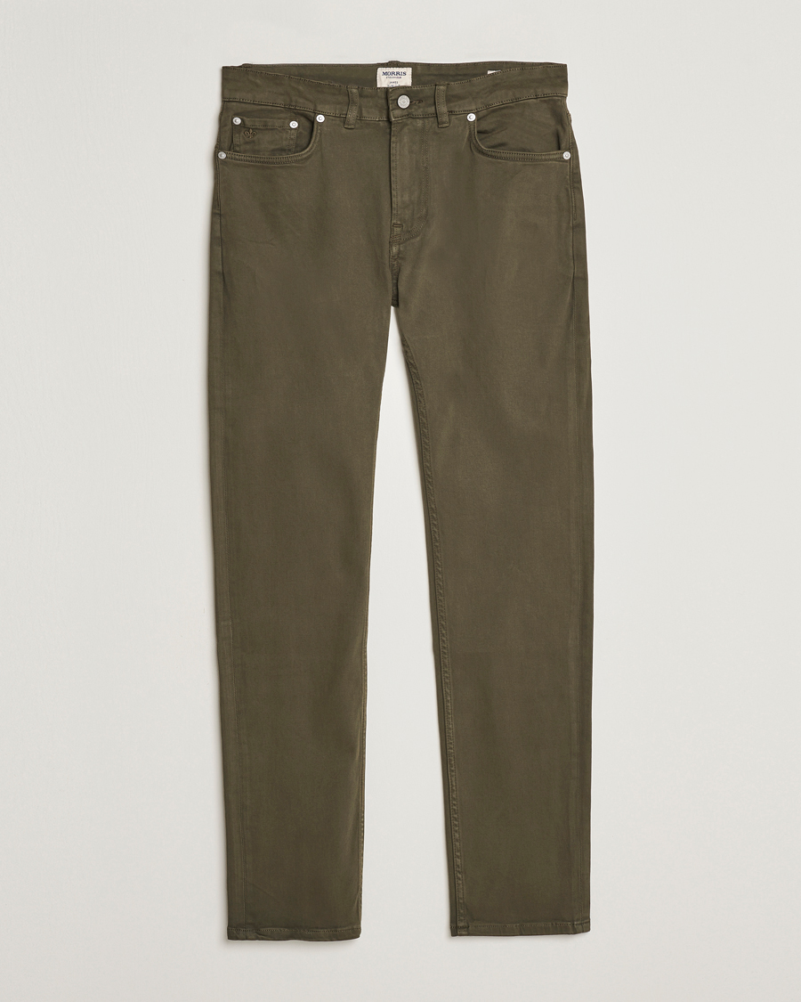 Hombres | Pantalones | Morris | James Brushed 5-Pocket Pant Olive