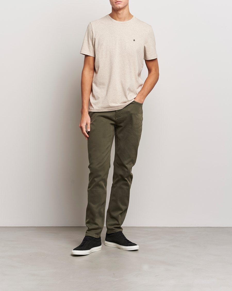 Hombres | Pantalones | Morris | James Brushed 5-Pocket Pant Olive