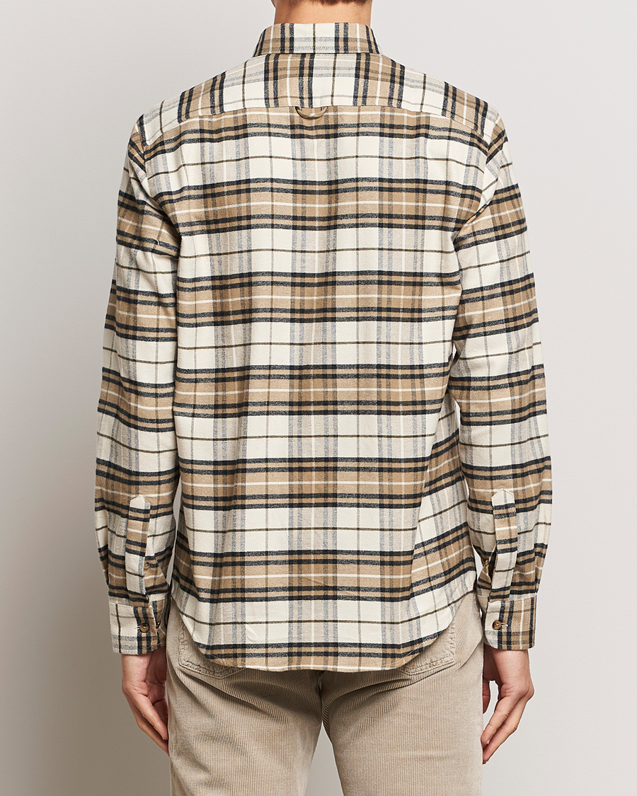 Hombres | Camisas | Morris | Flanell Big Check Shirt Off White