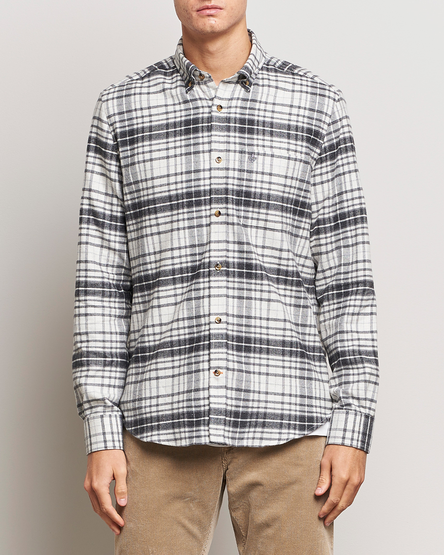 Hombres | Camisas | Morris | Flanell Big Check Shirt Grey