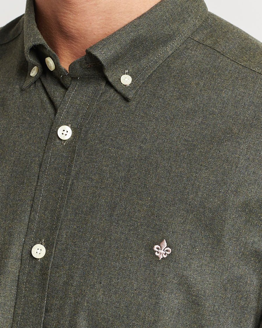 Hombres | Camisas | Morris | Watts Flanell Shirt Olive
