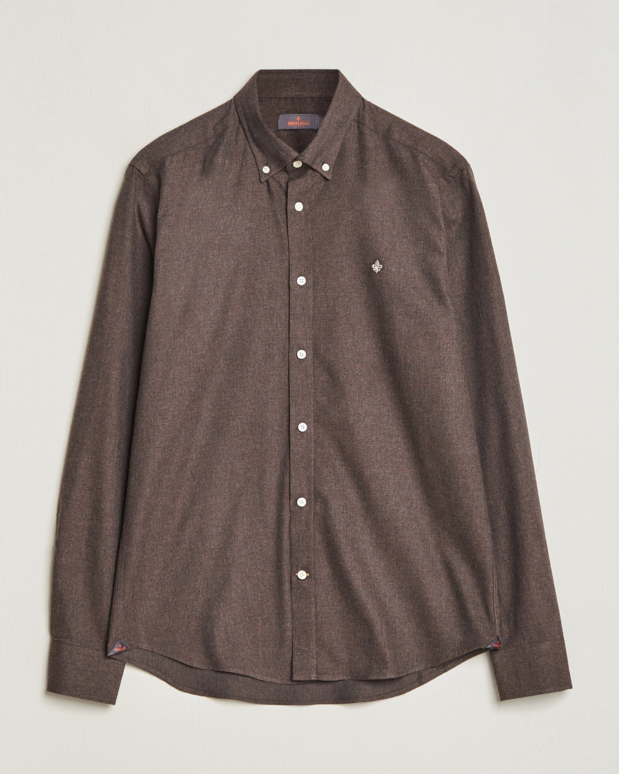 Hombres | Camisas | Morris | Watts Flanell Shirt Brown