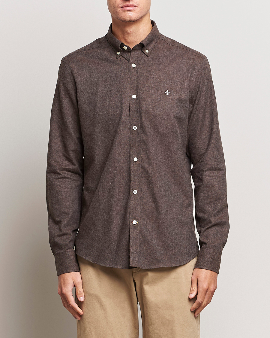 Hombres | Camisas | Morris | Watts Flanell Shirt Brown