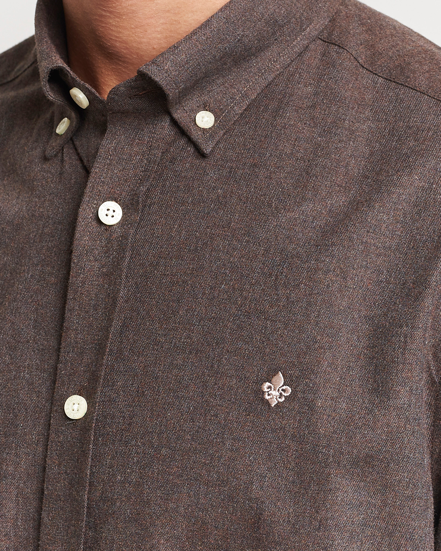 Hombres | Camisas | Morris | Watts Flanell Shirt Brown