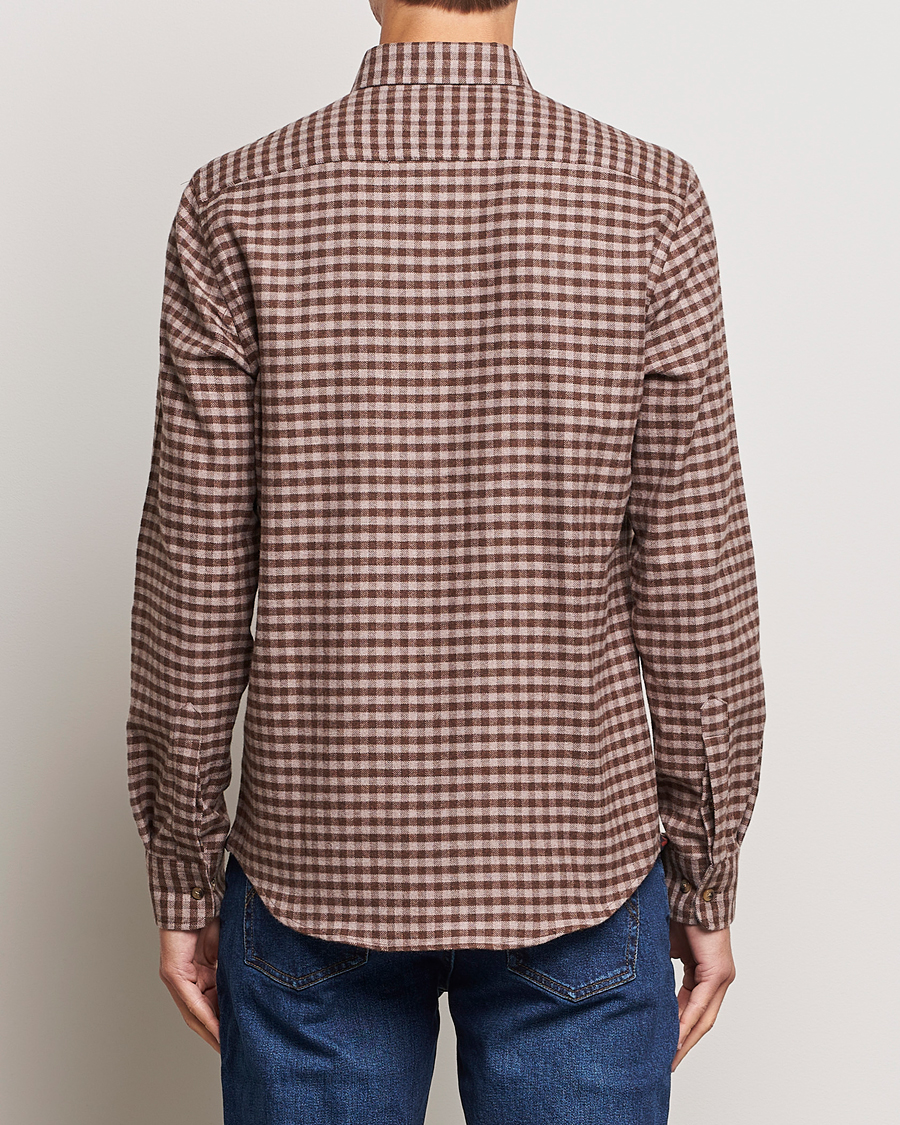 Hombres | Camisas | Morris | Flanell Check Shirt Brown