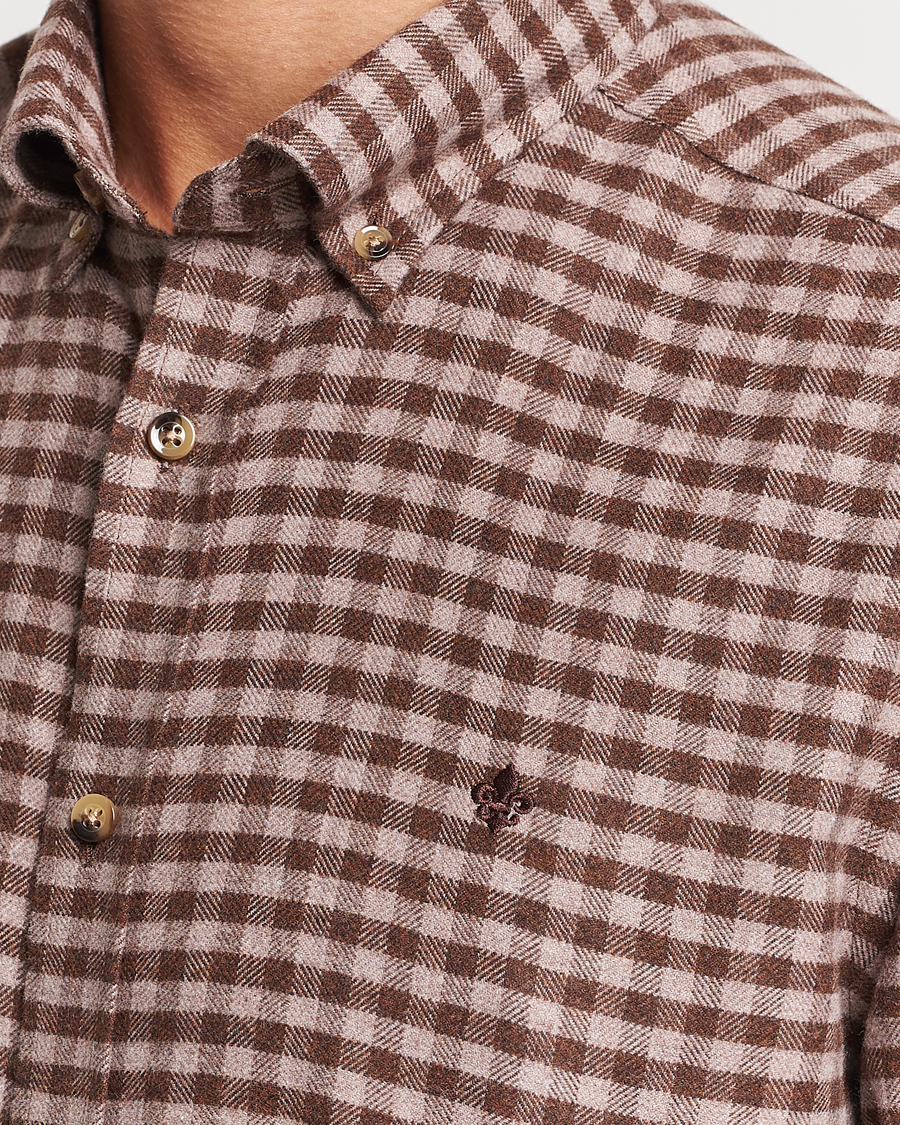 Hombres | Camisas | Morris | Flanell Check Shirt Brown