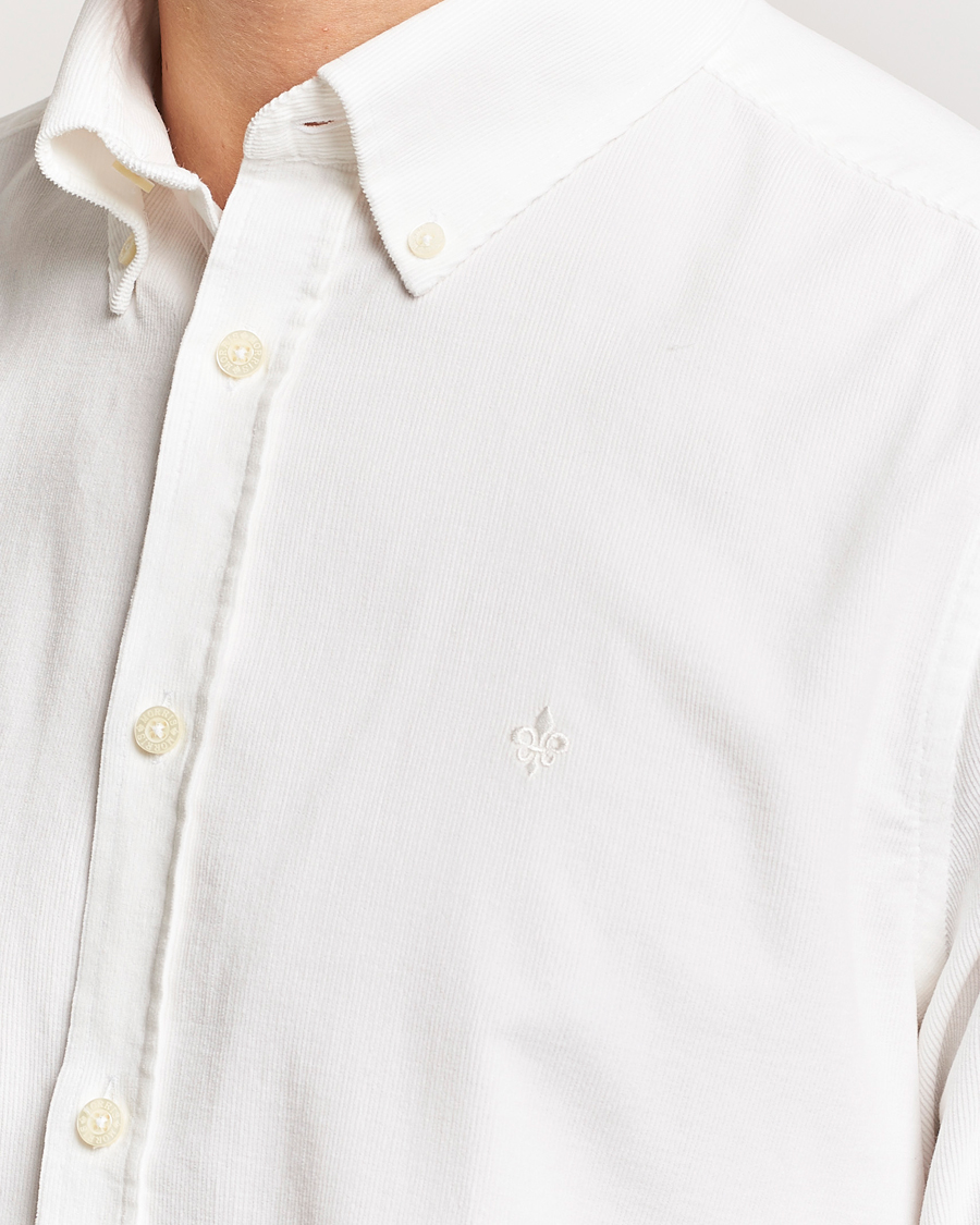 Hombres | Camisas | Morris | Douglas Corduroy Shirt Off White