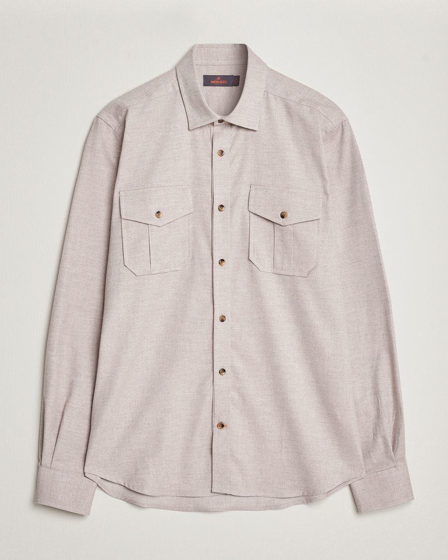 Hombres | Camisas | Morris | Weights Flanell Shirt Khaki