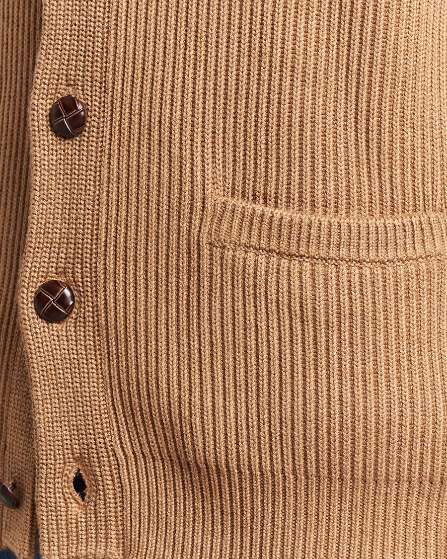 Hombres | Jerséis y prendas de punto | Morris | Brayden Shawl Cardigan Camel