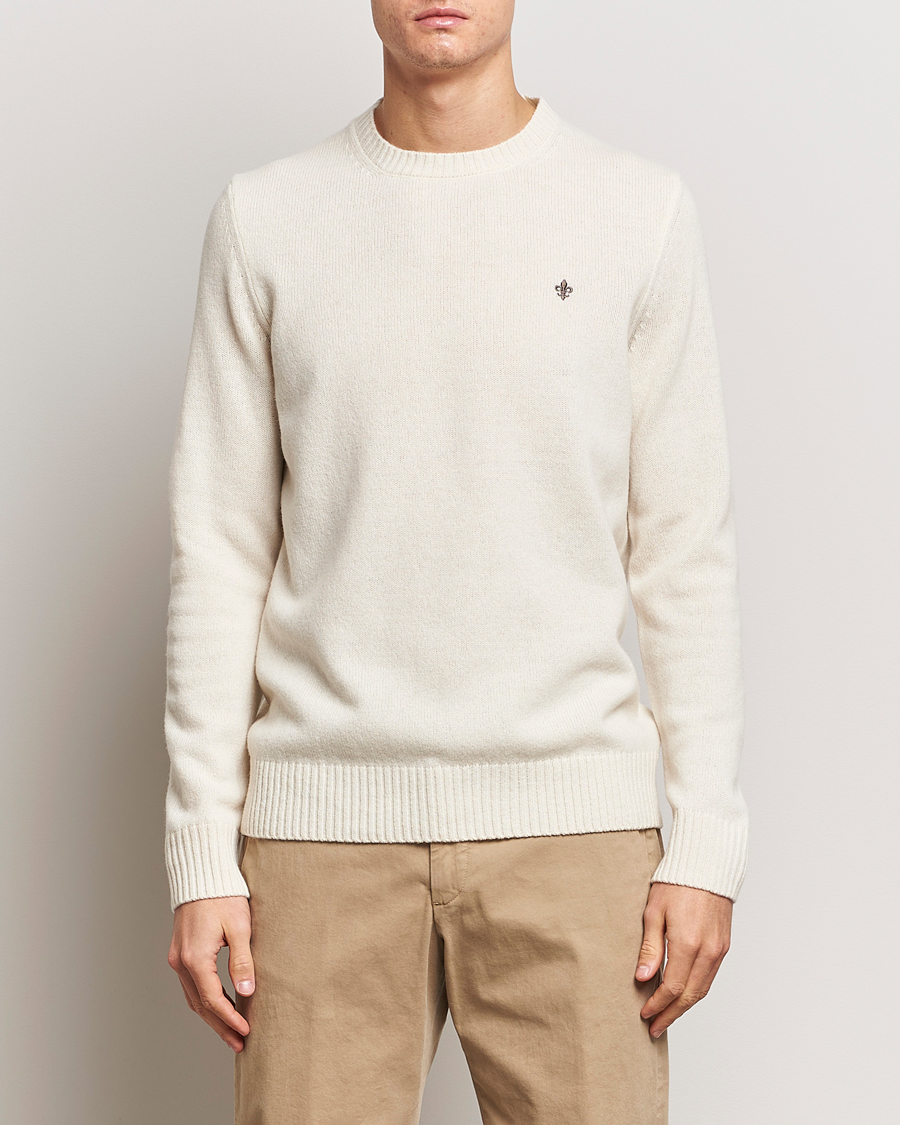 Hombres | Jerséis y prendas de punto | Morris | Newton Crew Neck Off White