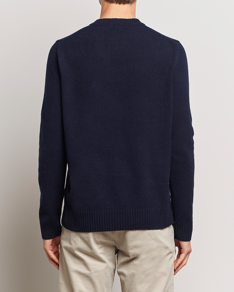 Hombres | Jerséis y prendas de punto | Morris | Newton Crew Neck Navy