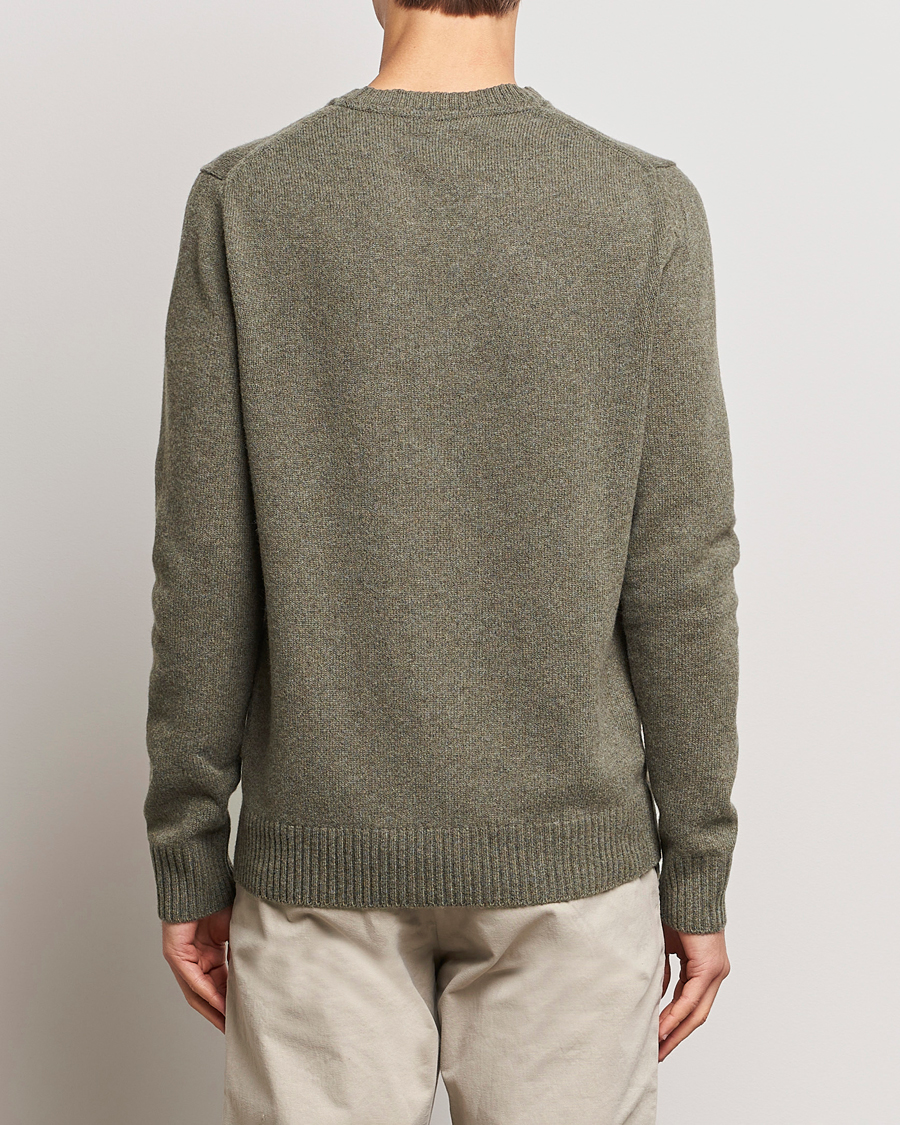 Hombres | Jerséis y prendas de punto | Morris | Newton Crew Neck Olive