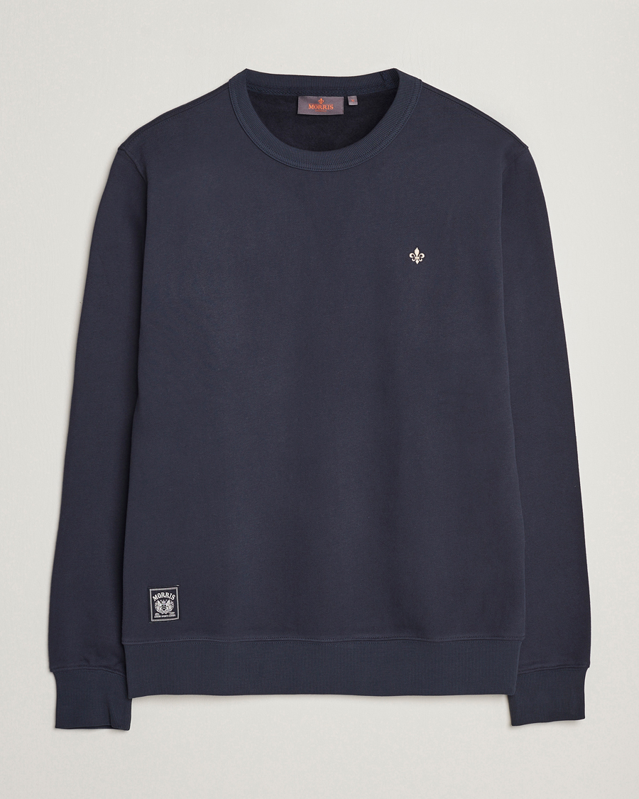 Hombres | Jerséis y prendas de punto | Morris | Brandon Lily Sweatshirt Old Blue