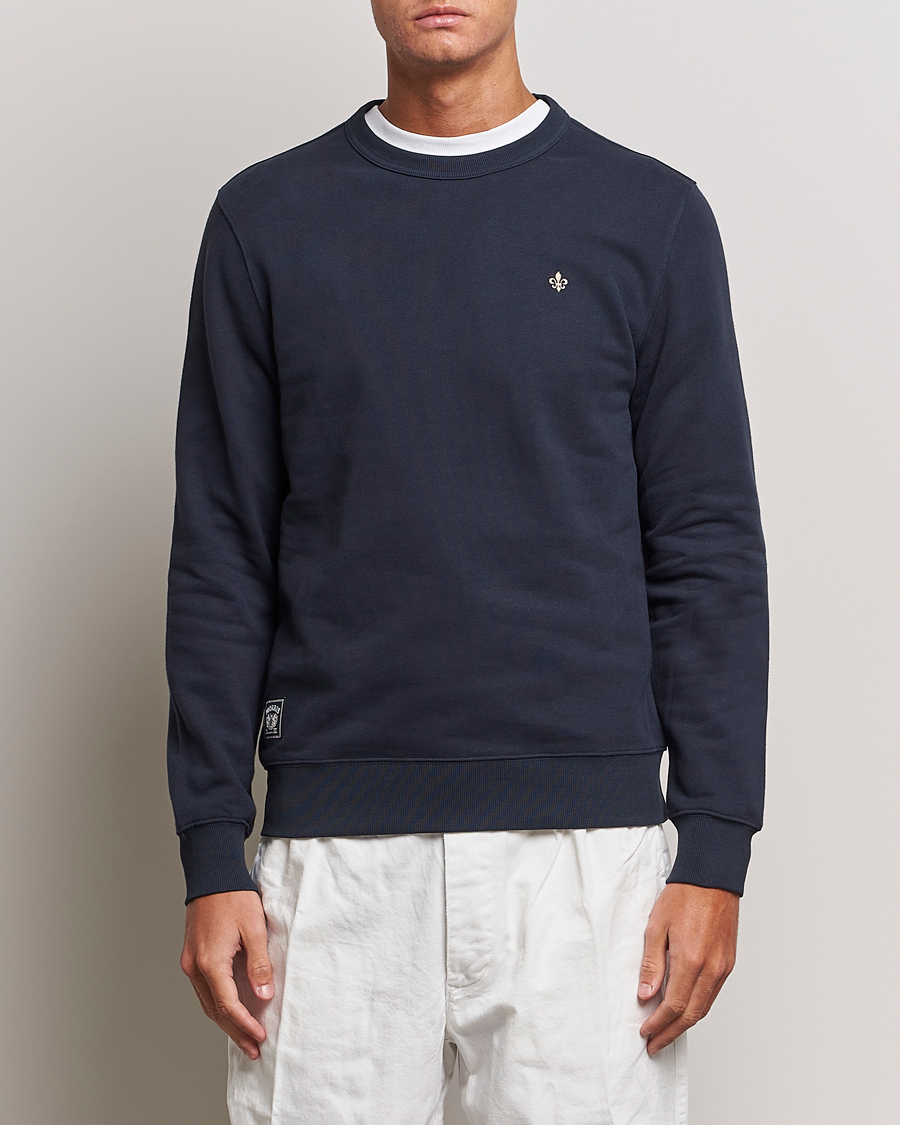 Hombres | Jerséis y prendas de punto | Morris | Brandon Lily Sweatshirt Old Blue