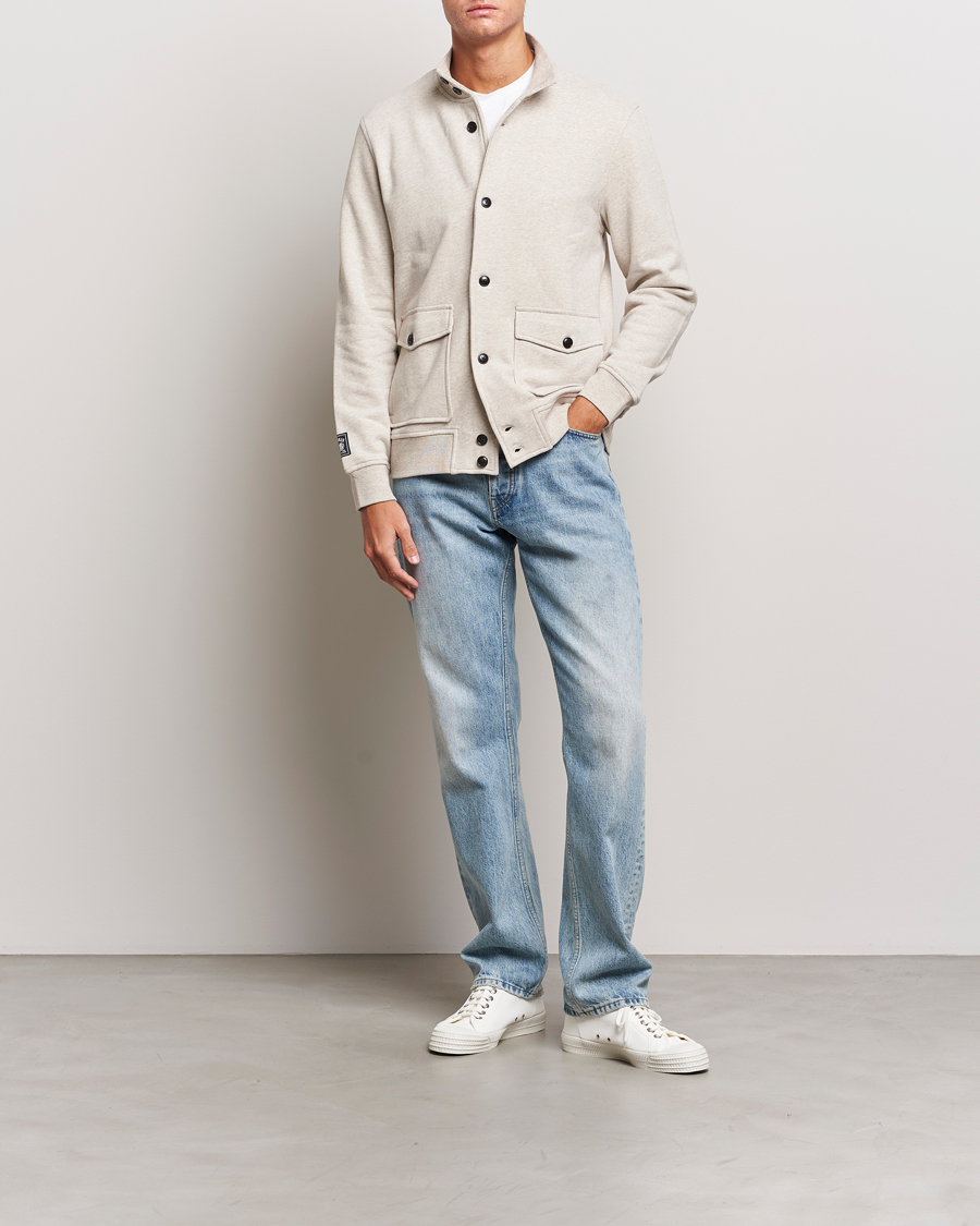 Hombres | Jerséis y prendas de punto | Morris | Corwell Sweatshirt Cardigan Khaki