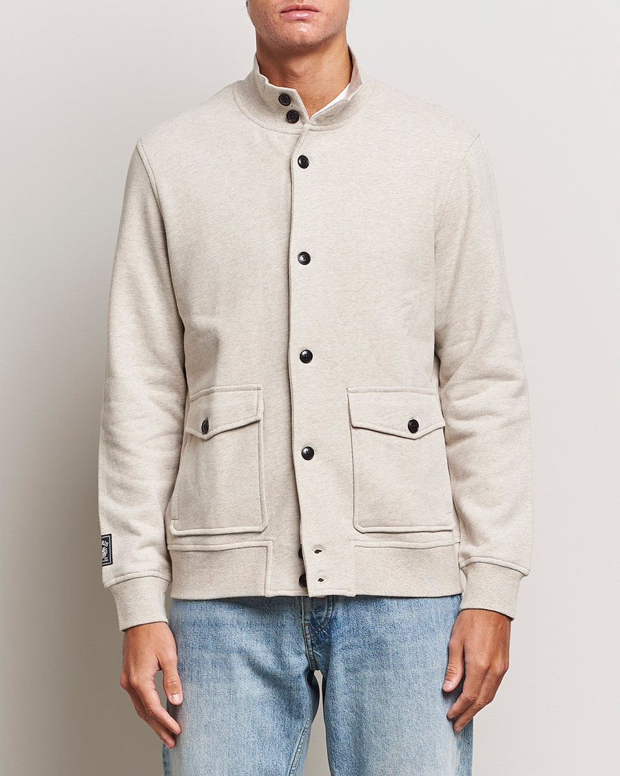 Hombres | Jerséis y prendas de punto | Morris | Corwell Sweatshirt Cardigan Khaki