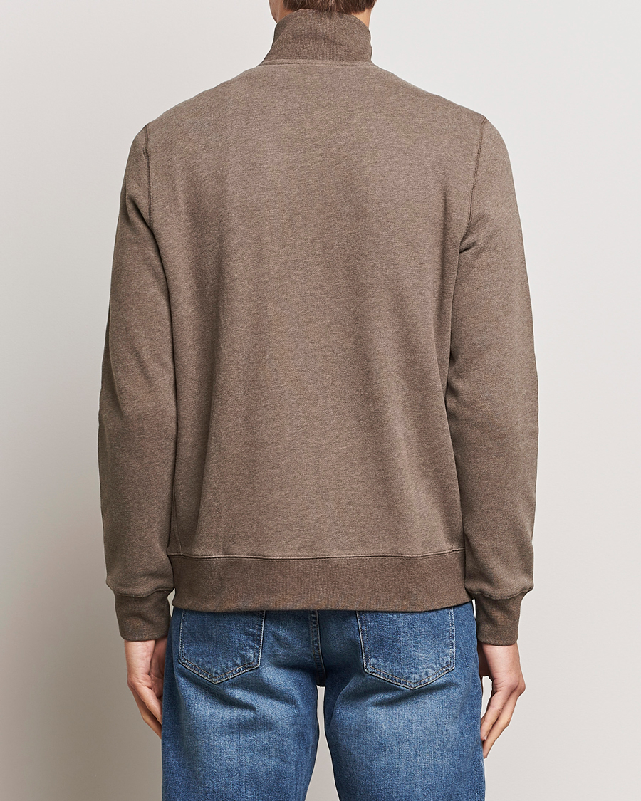 Hombres | Jerséis y prendas de punto | Morris | Warren Sweat Zip Cardigan Brown