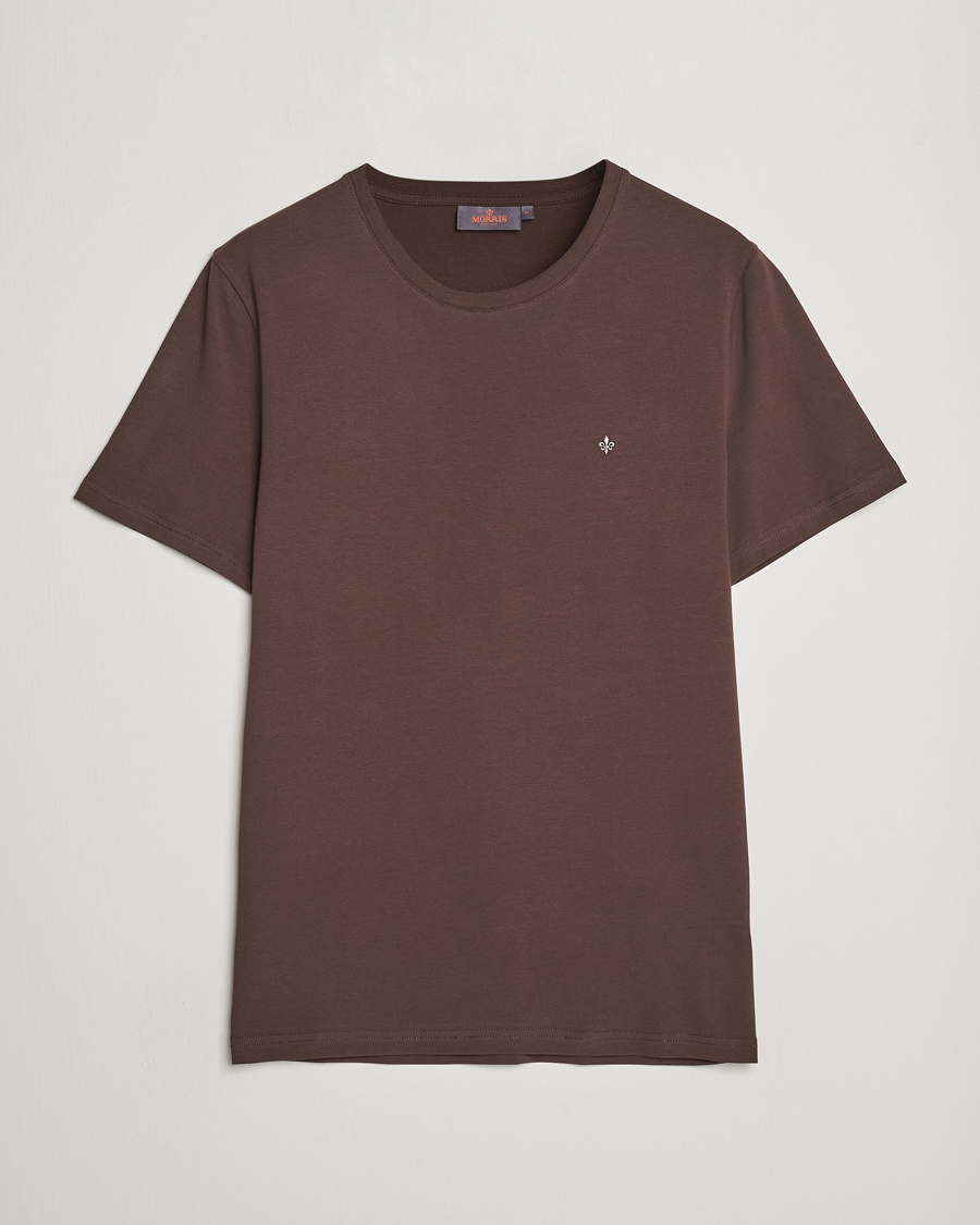 Hombres | Camisetas | Morris | James Crew Neck T-shirt Brown