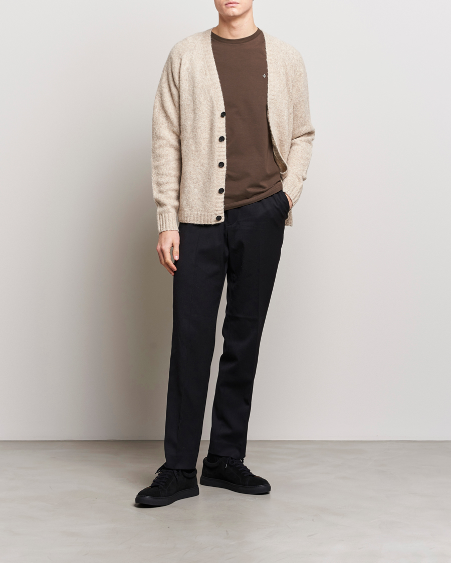 Hombres | Camisetas | Morris | James Crew Neck T-shirt Brown