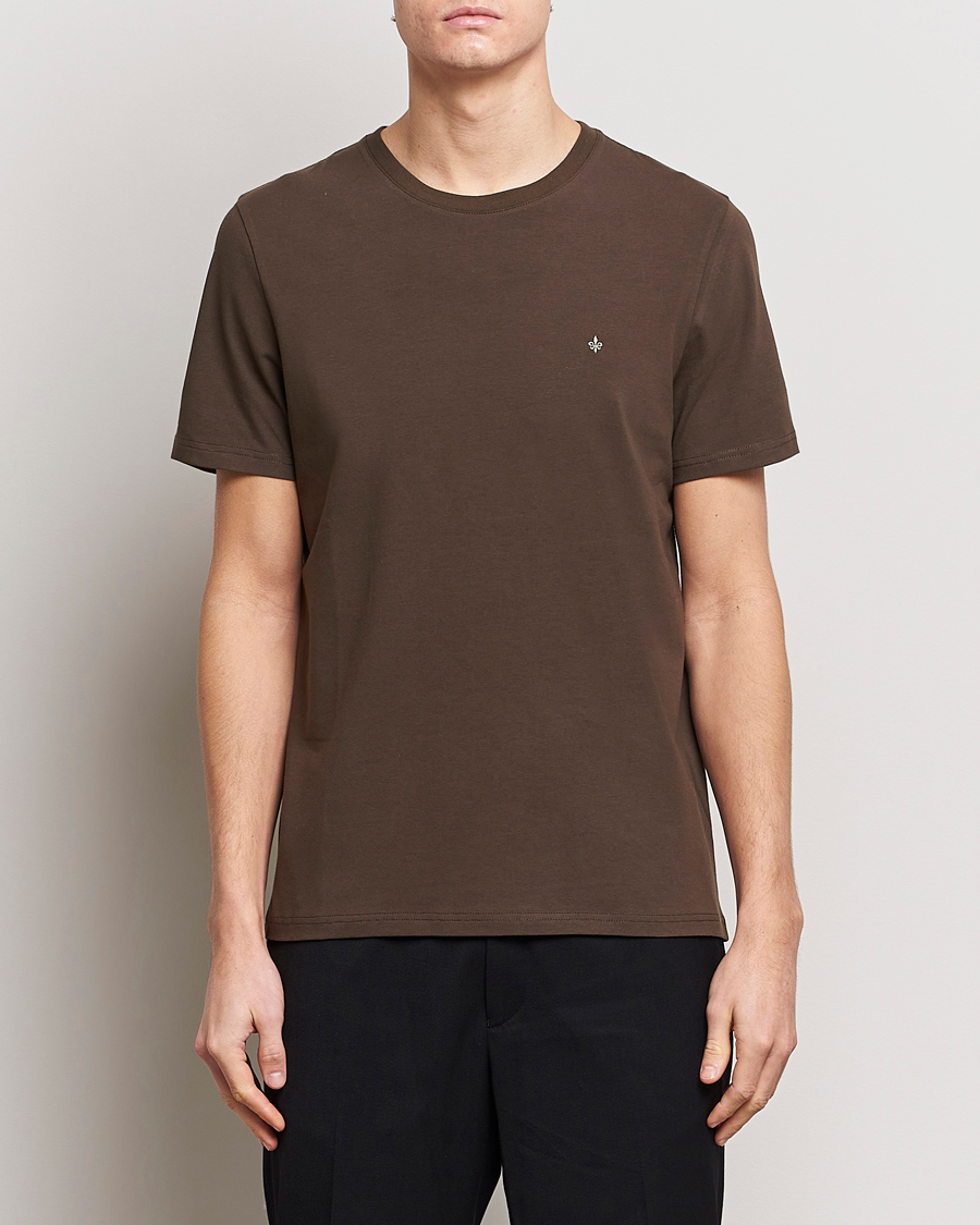 Hombres | Camisetas | Morris | James Crew Neck T-shirt Brown