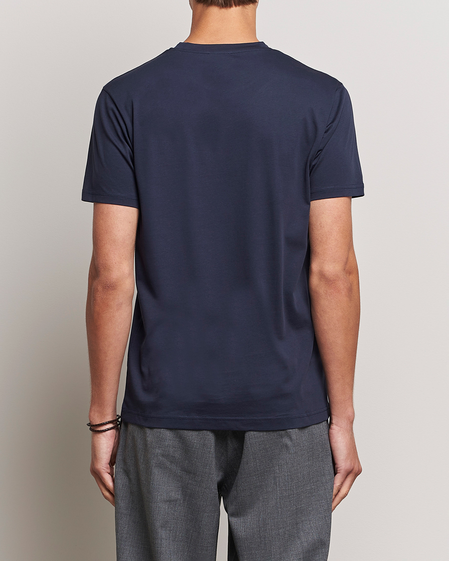 Hombres | Camisetas | Sunspel | Riviera Midweight T-Shirt Navy