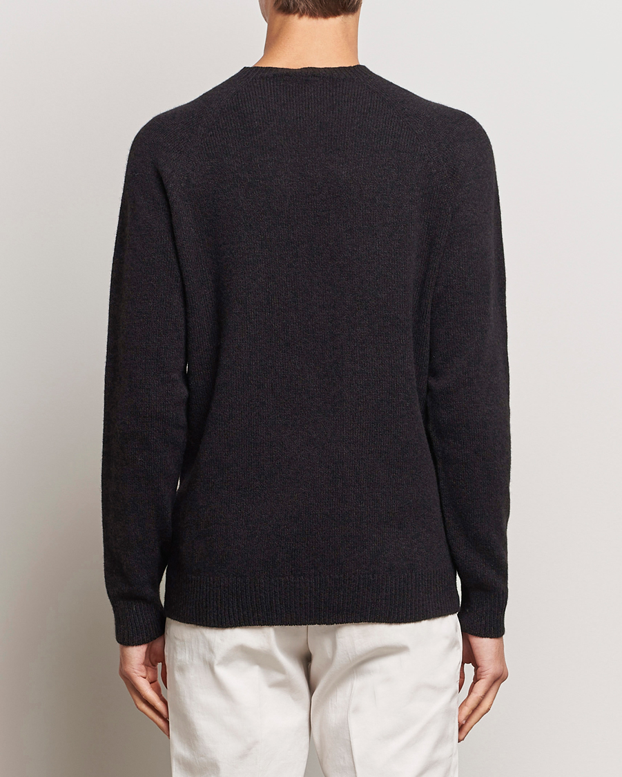 Hombres | Jerséis y prendas de punto | Sunspel | Lambswool Crewneck Coffee Twist
