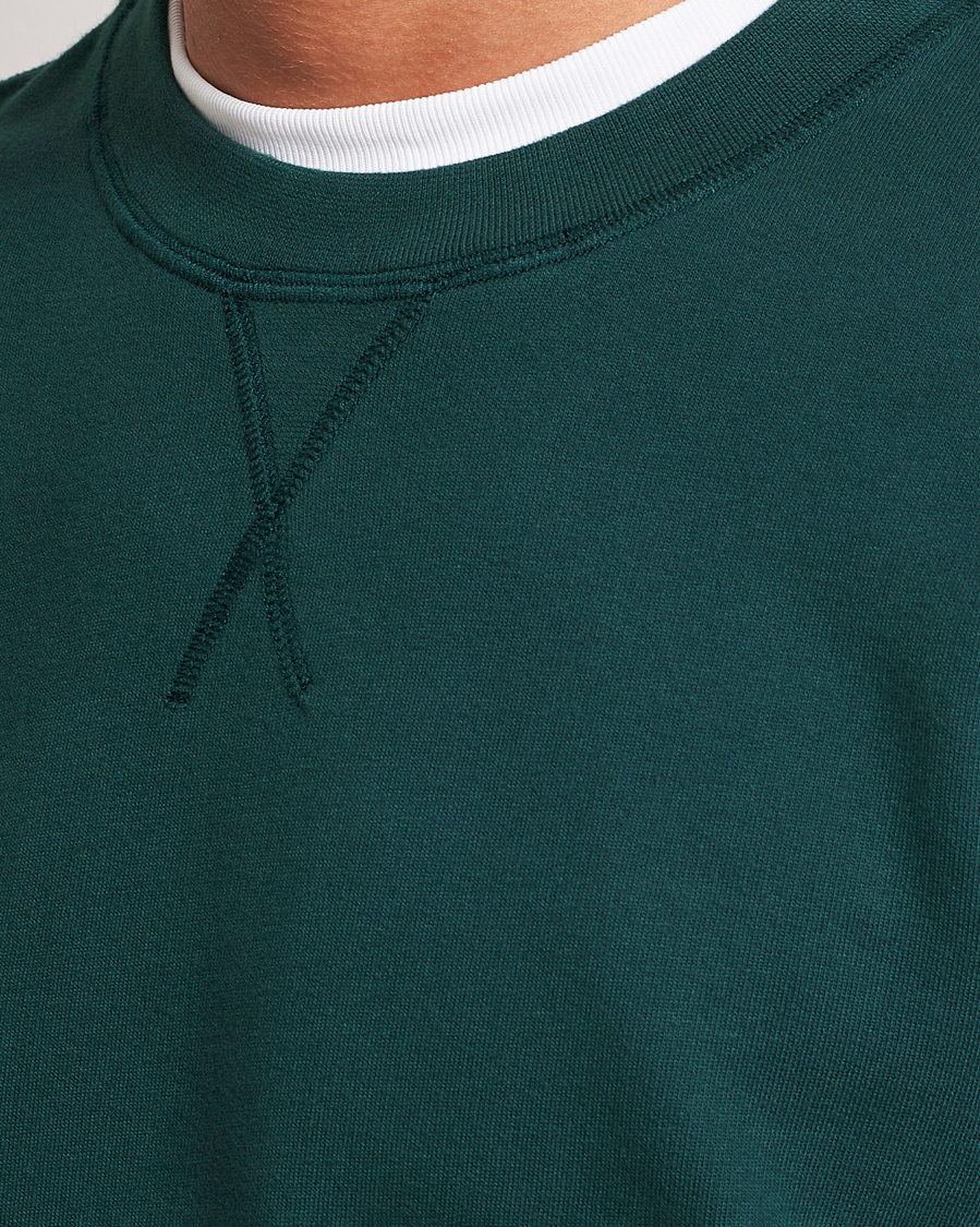 Hombres | Jerséis y prendas de punto | Sunspel | Loopback Sweatshirt Peacock