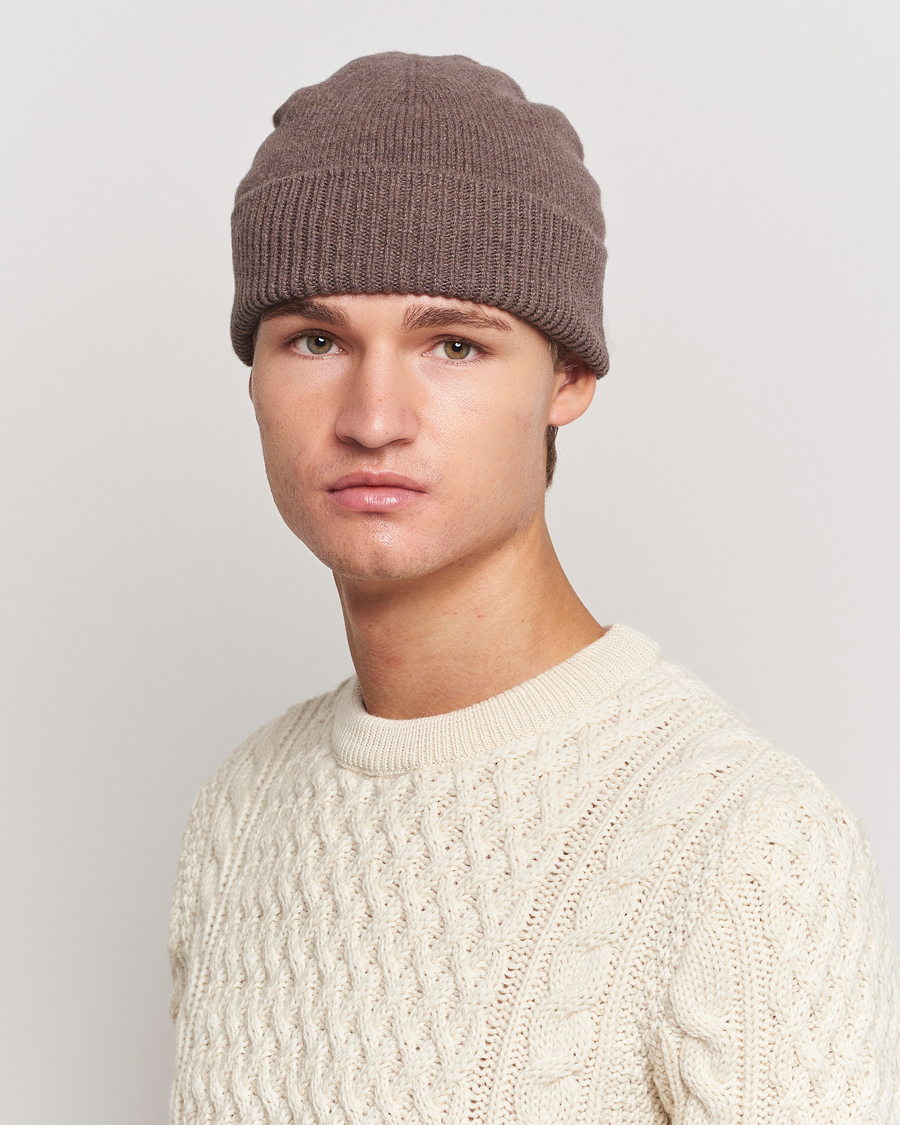 Hombres | Sunspel Lambswool Hat Cedar | Sunspel | Lambswool Hat Cedar