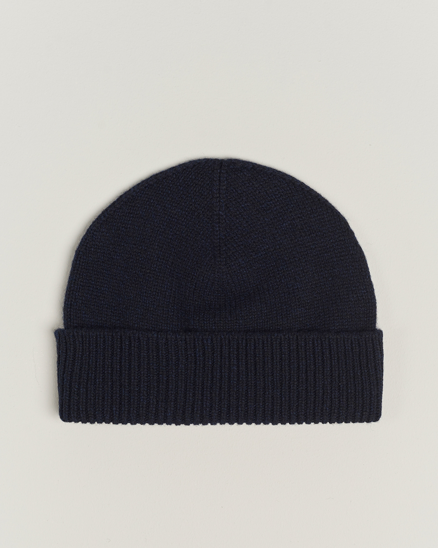 Hombres | Sunspel Lambswool Hat Dark Navy | Sunspel | Lambswool Hat Dark Navy