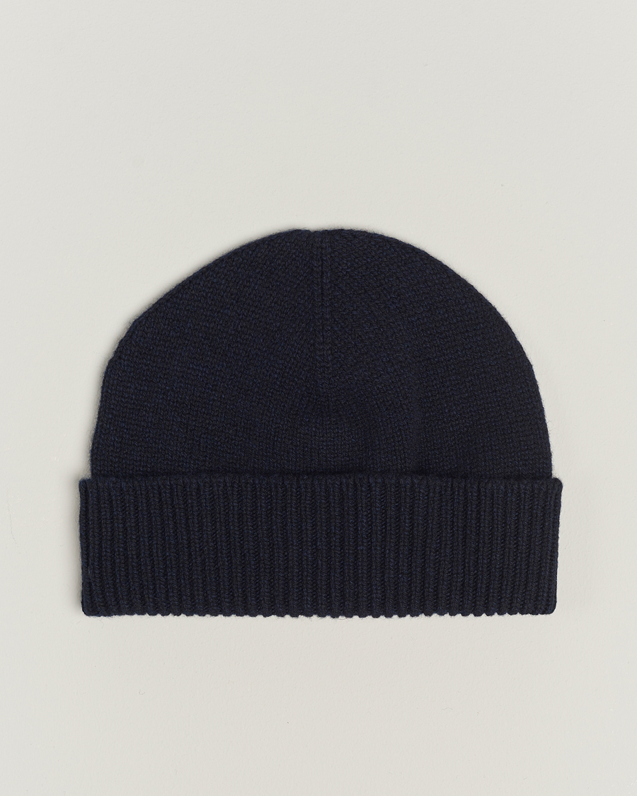 Hombres | Sunspel Lambswool Hat Dark Navy | Sunspel | Lambswool Hat Dark Navy